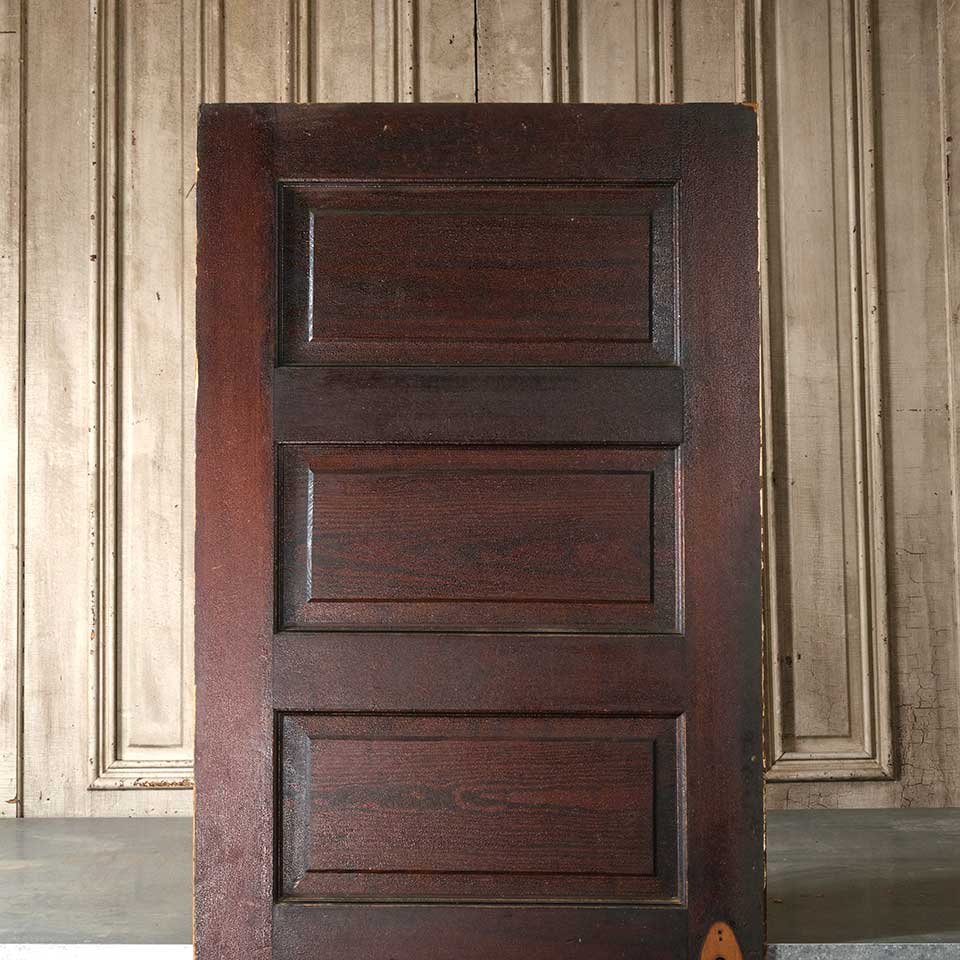 30x78 Antique 5 Panel Wood Interior Door image 2