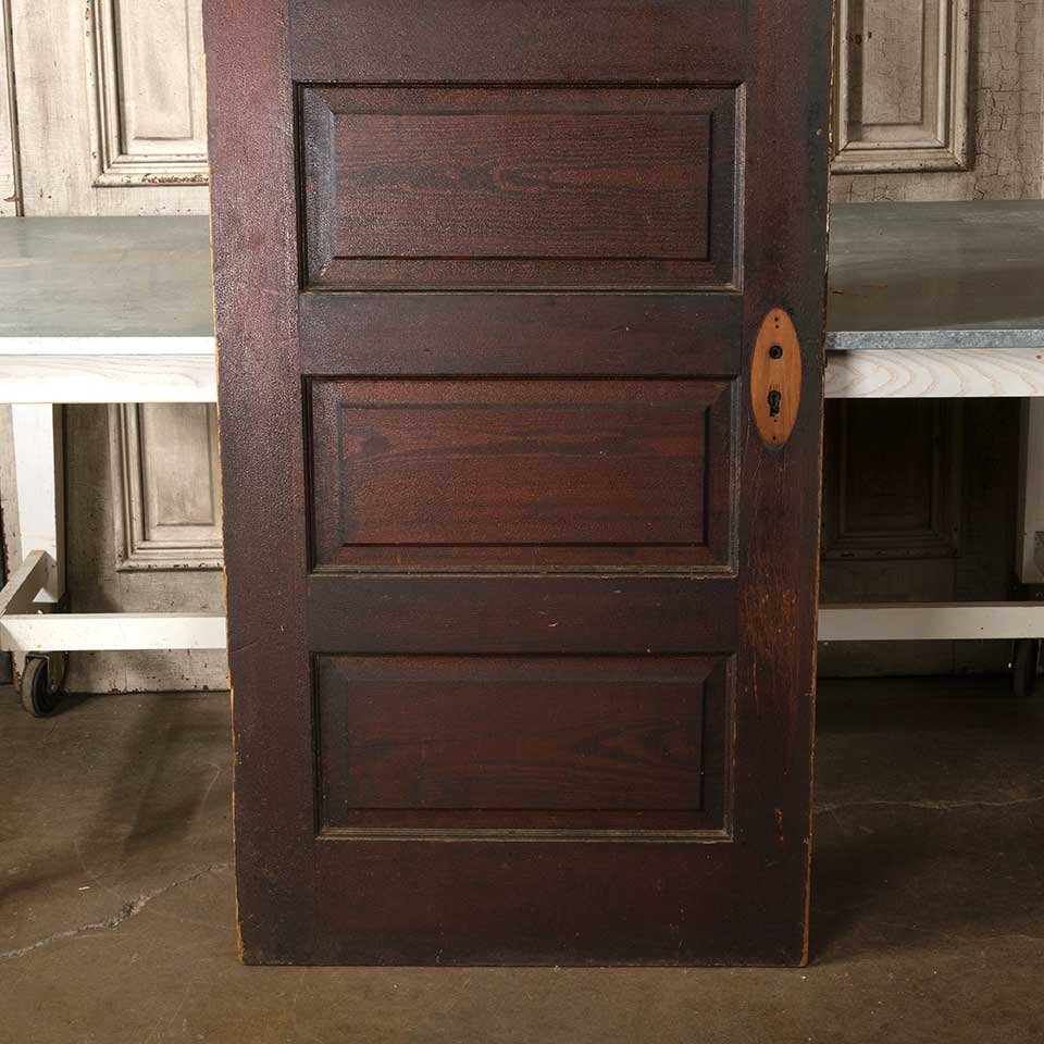 30x78 Antique 5 Panel Wood Interior Door image 3