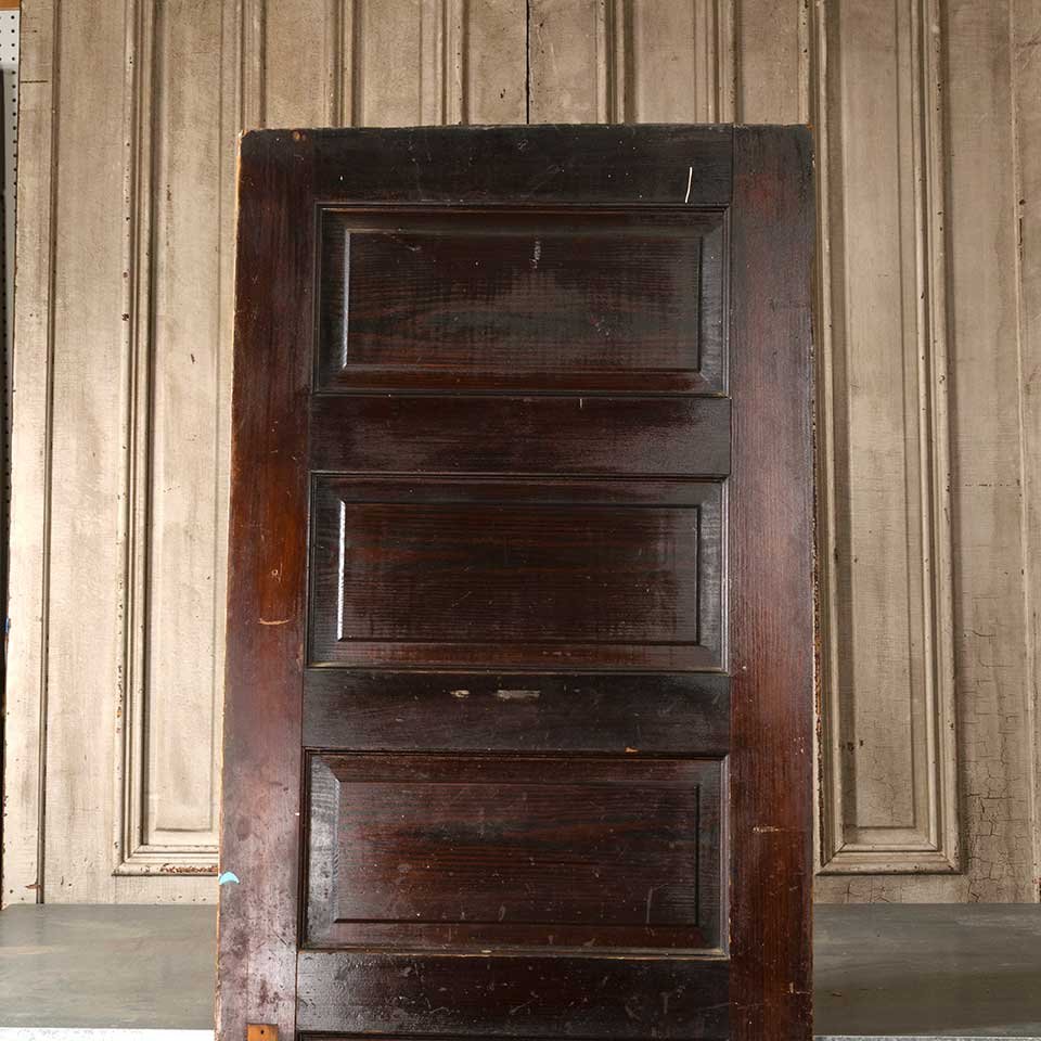 30x79 Antique 5 Panel Wood Interior Door image 2