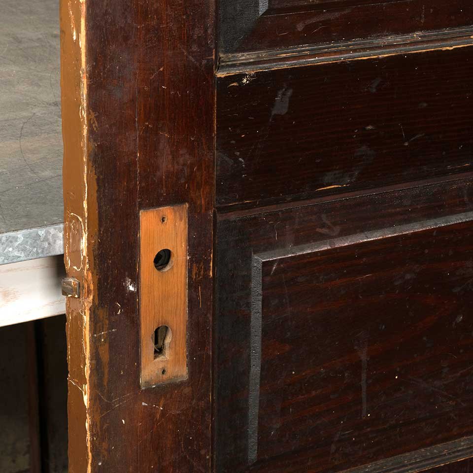 30x79 Antique 5 Panel Wood Interior Door image 4