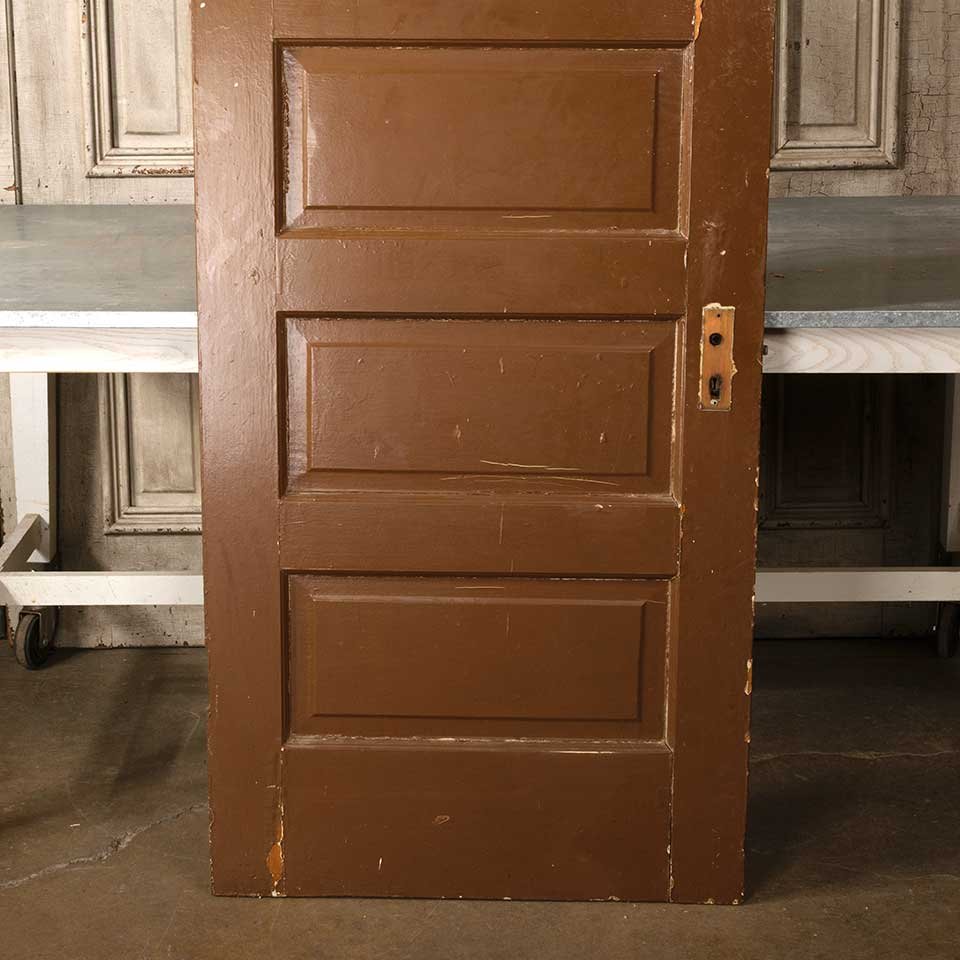 30x79 Antique 5 Panel Wood Interior Door image 7