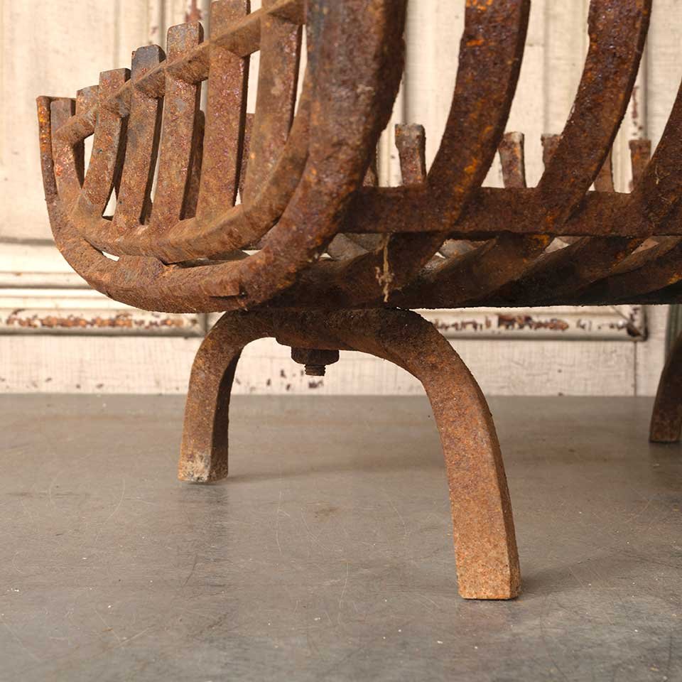 24x15 Antique Fireplace Log Holder Basket image 5