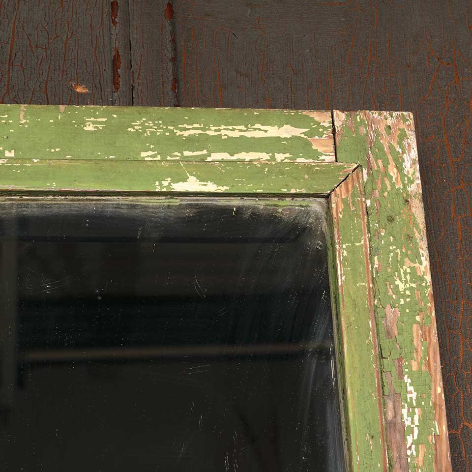 18x22 Antique Primitive Wood Framed Mirror image 2