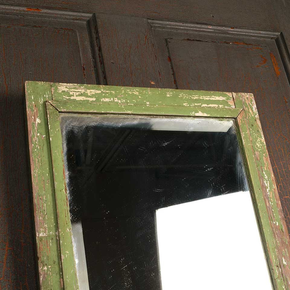 18x22 Antique Primitive Wood Framed Mirror image 4