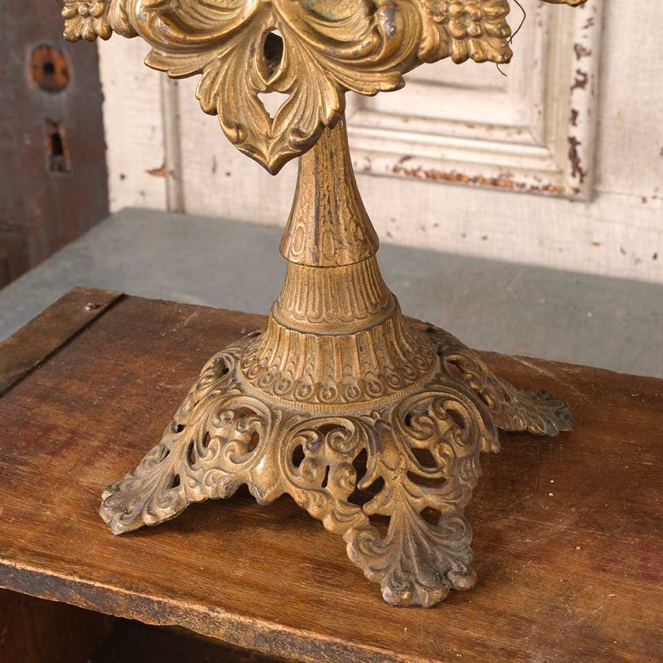 Antique Cast Iron Vanity Mirror image 2