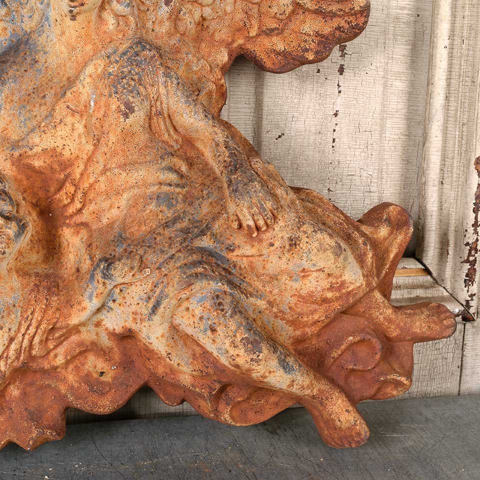 18x14 Vintage Cast Iron Angel Wall Hanging image 4