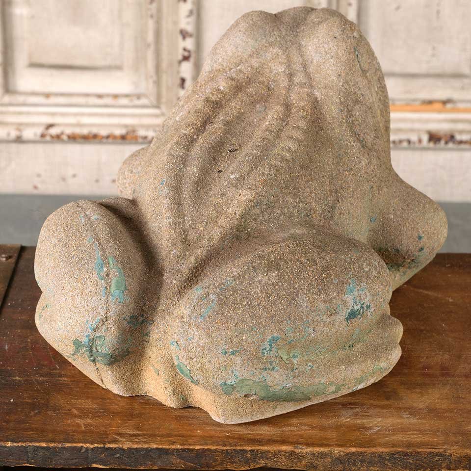 Vintage Cast Concrete Frog Garden Statue image 5