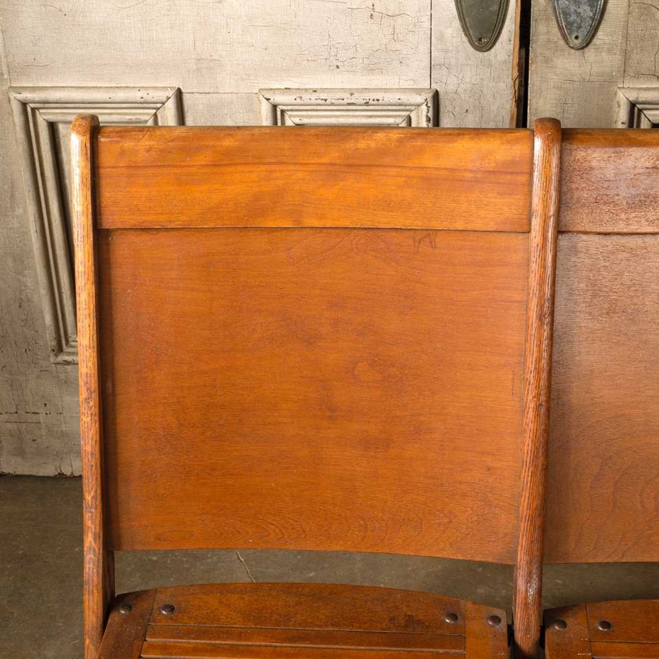 Antique Folding Double Chair Seat Bench image 4