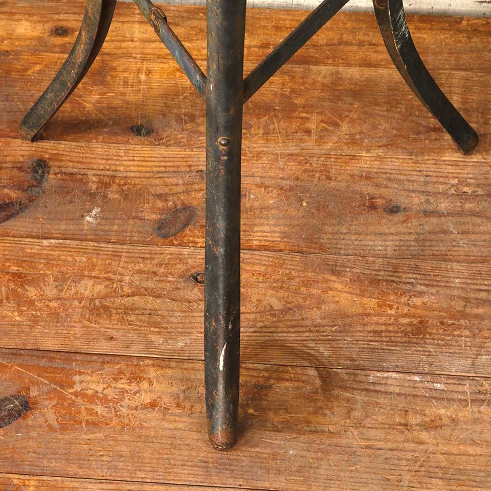 13x28 Vintage Round Metal Pedestal Table image 3