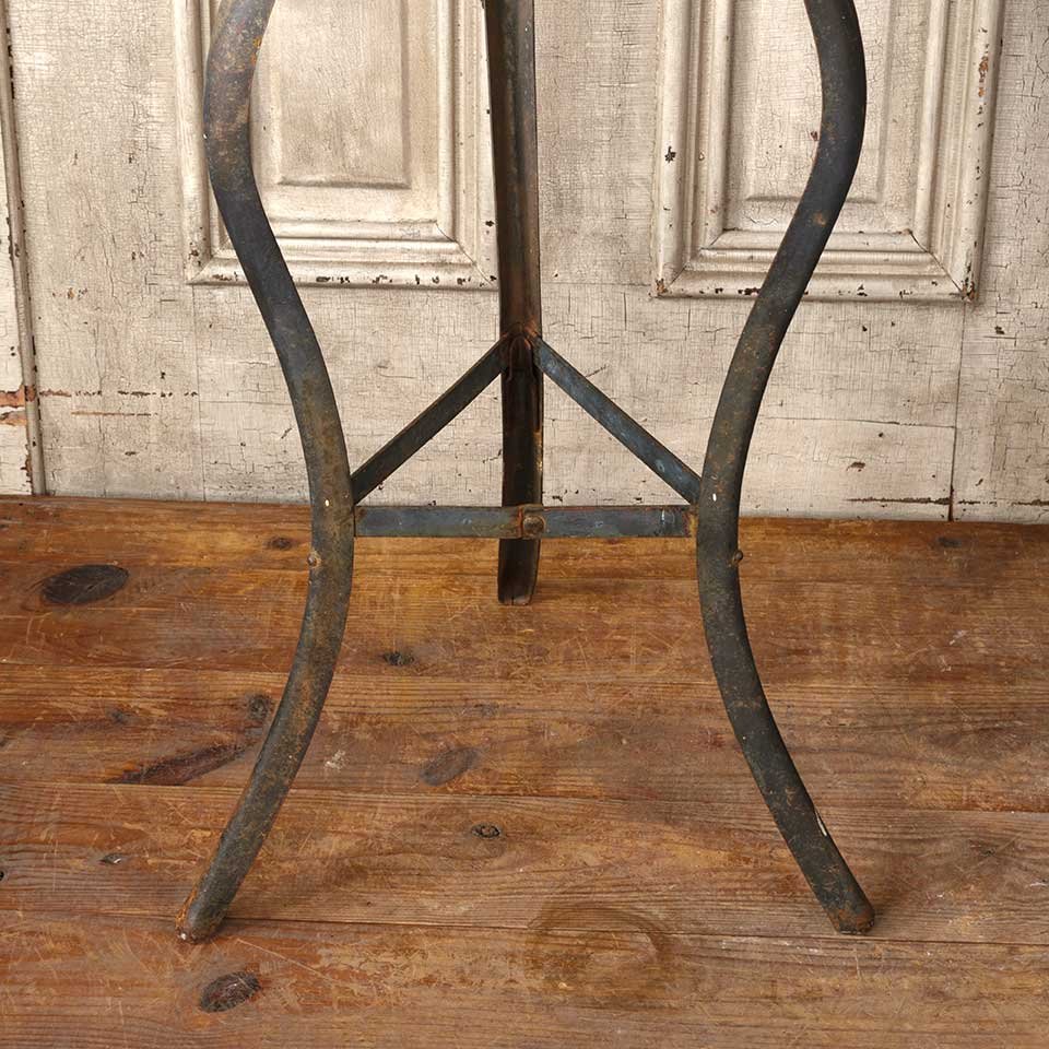 13x28 Vintage Round Metal Pedestal Table image 4