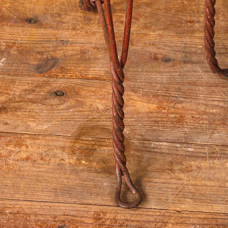 12x53 Vintage Metal Wire Stool / Pedestal image 3