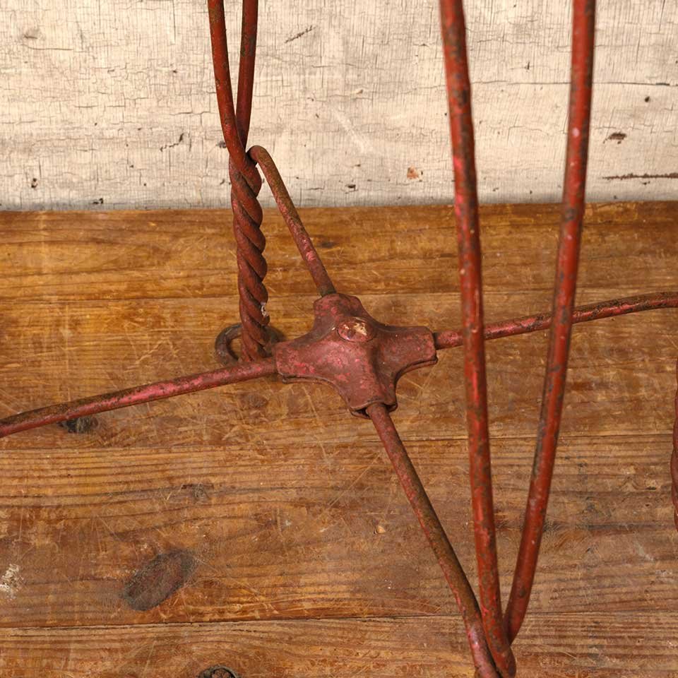 12x53 Vintage Metal Wire Stool / Pedestal image 4