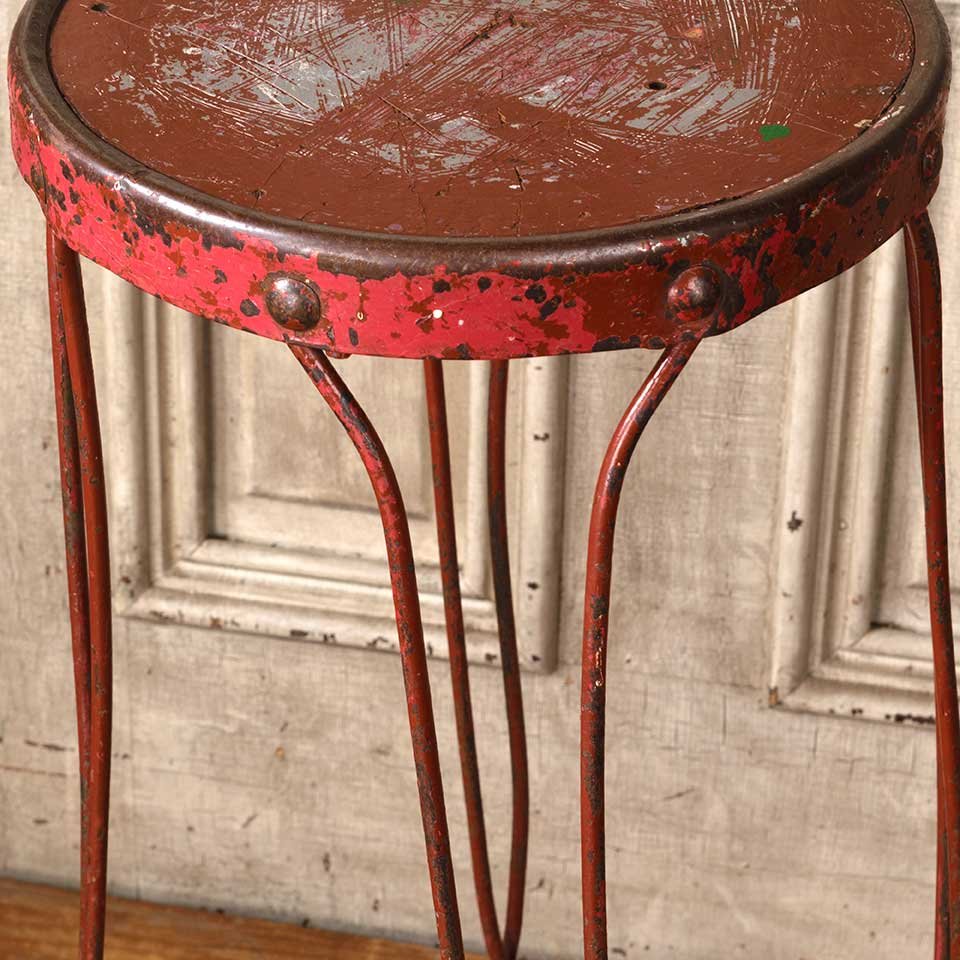 12x53 Vintage Metal Wire Stool / Pedestal image 5