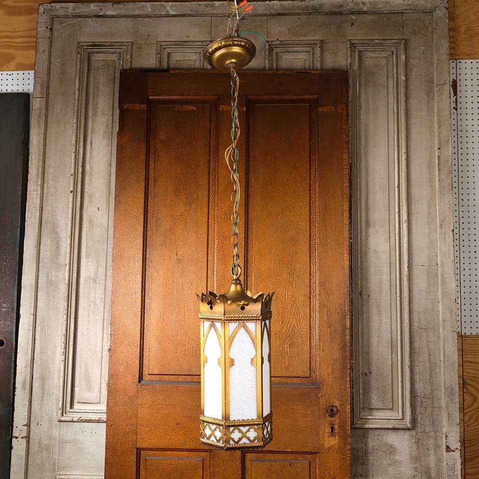 8x20 Antique Gothic Pendant Light Fixture image 2