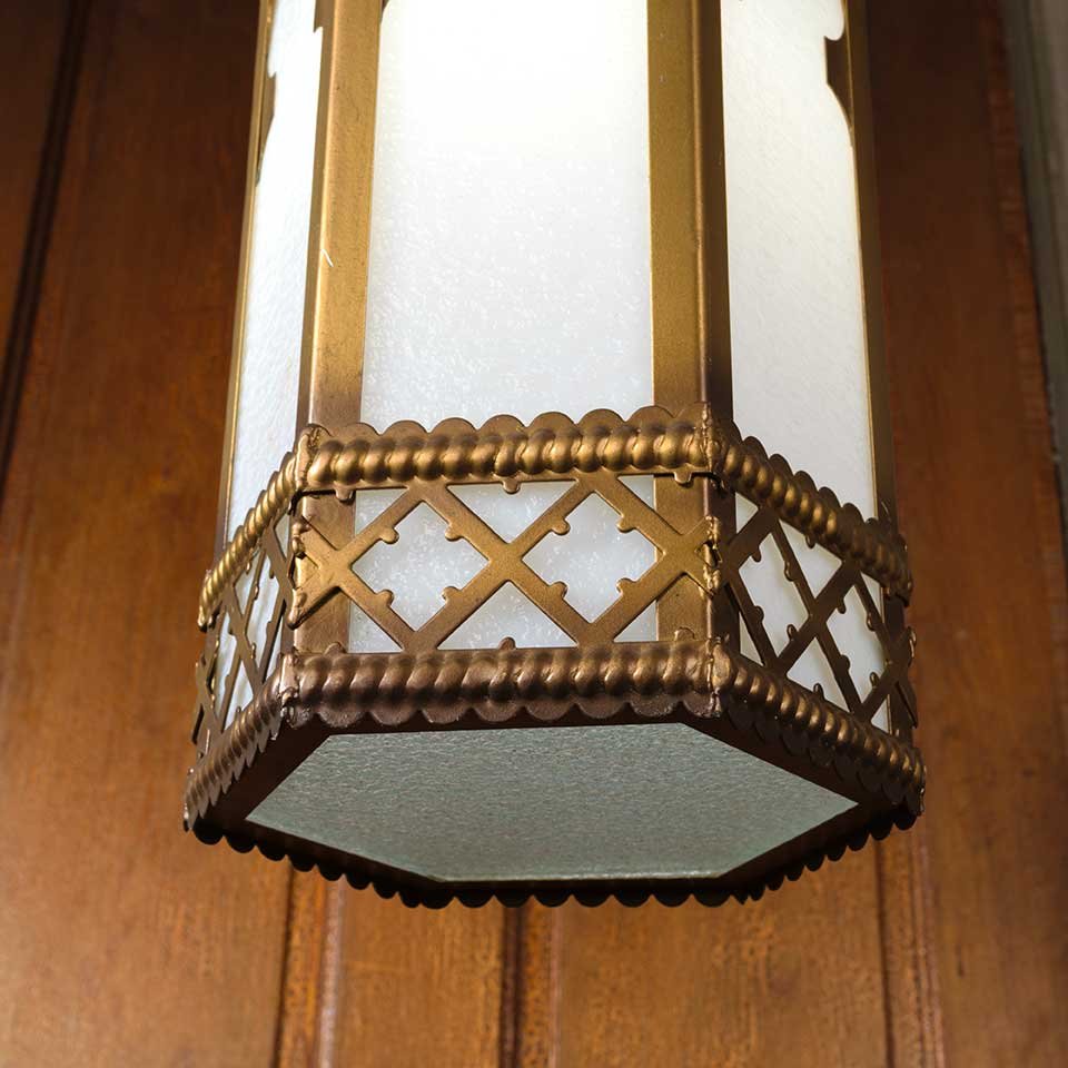 8x20 Antique Gothic Pendant Light Fixture image 7