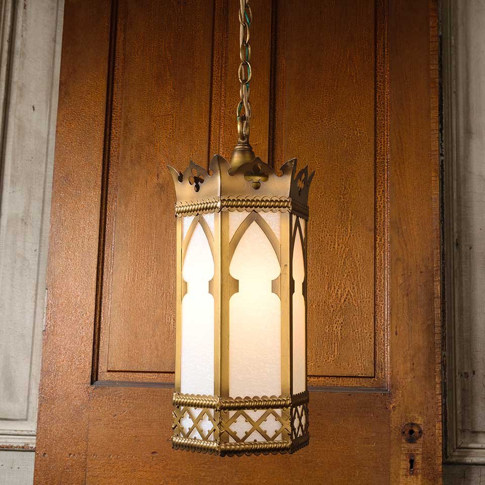 8x20 Antique Gothic Pendant Light Fixture image 2