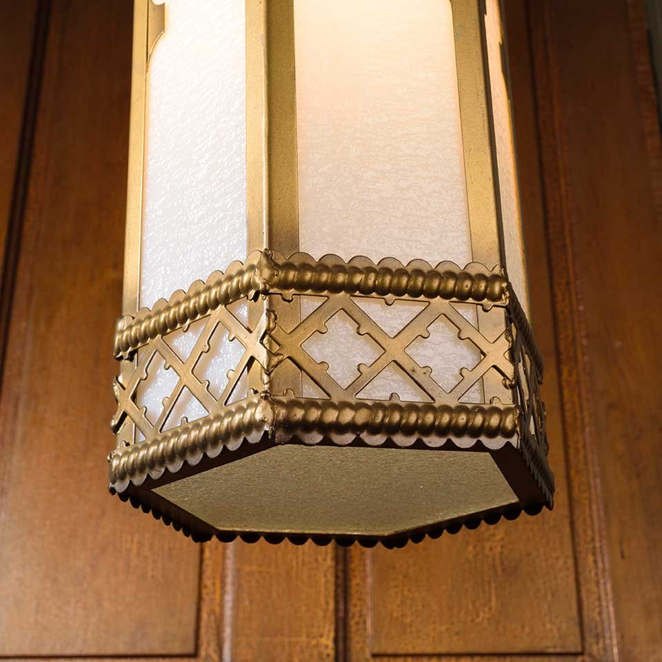 8x20 Antique Gothic Pendant Light Fixture image 5
