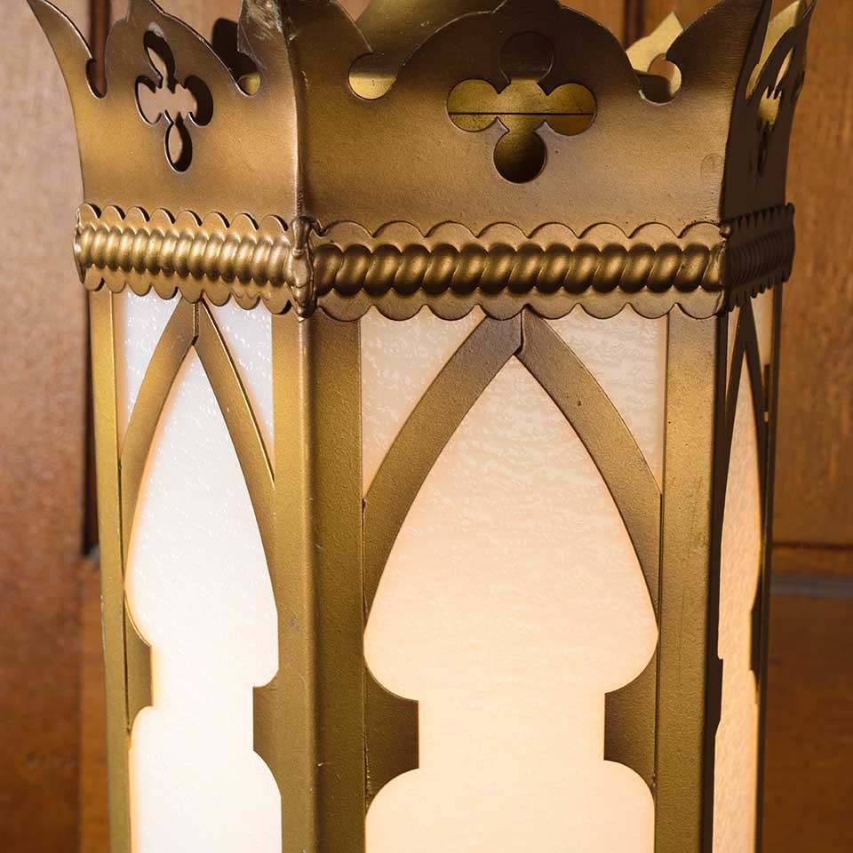 8x20 Antique Gothic Pendant Light Fixture image 8
