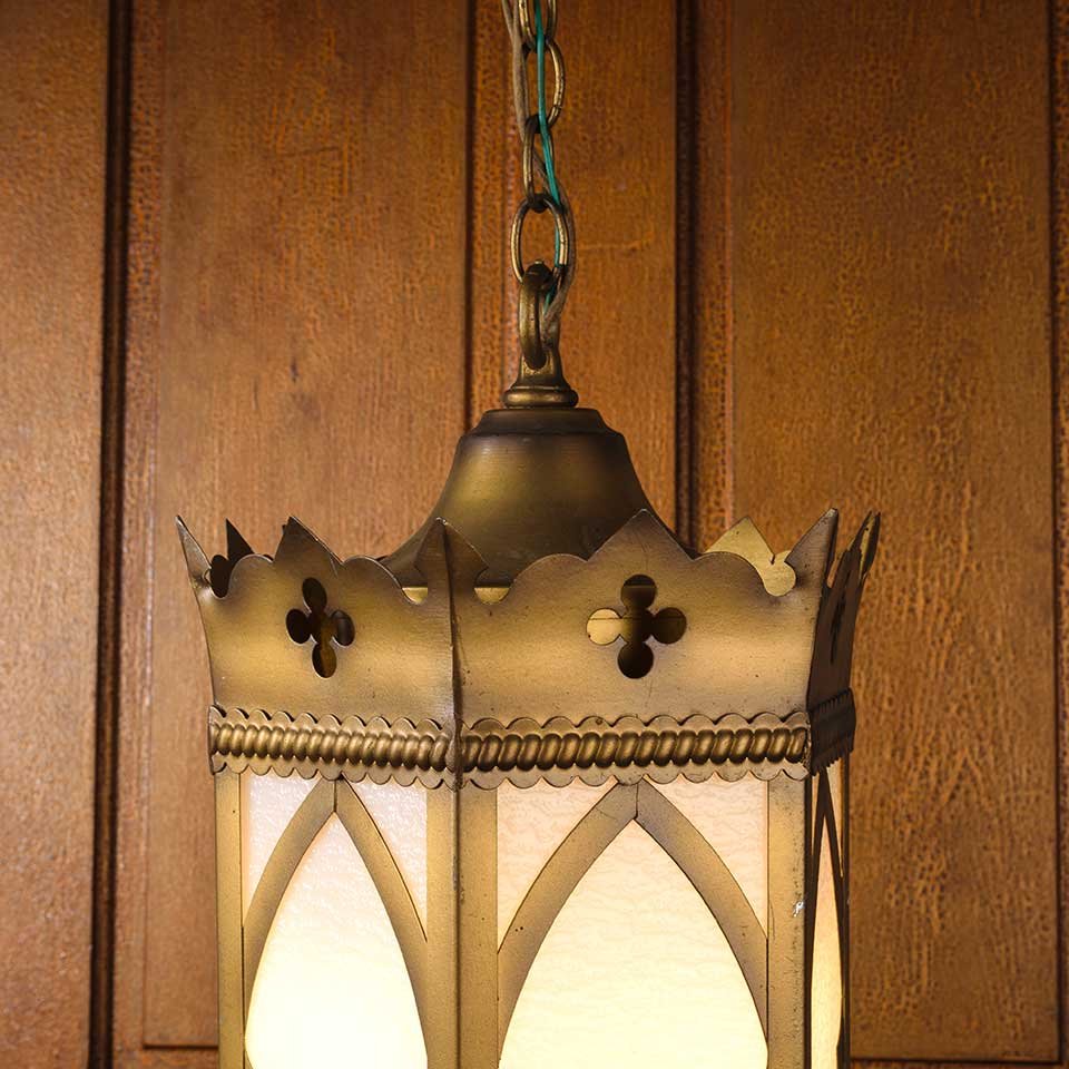 10x26 Antique Gothic Pendant Light Fixture image 3