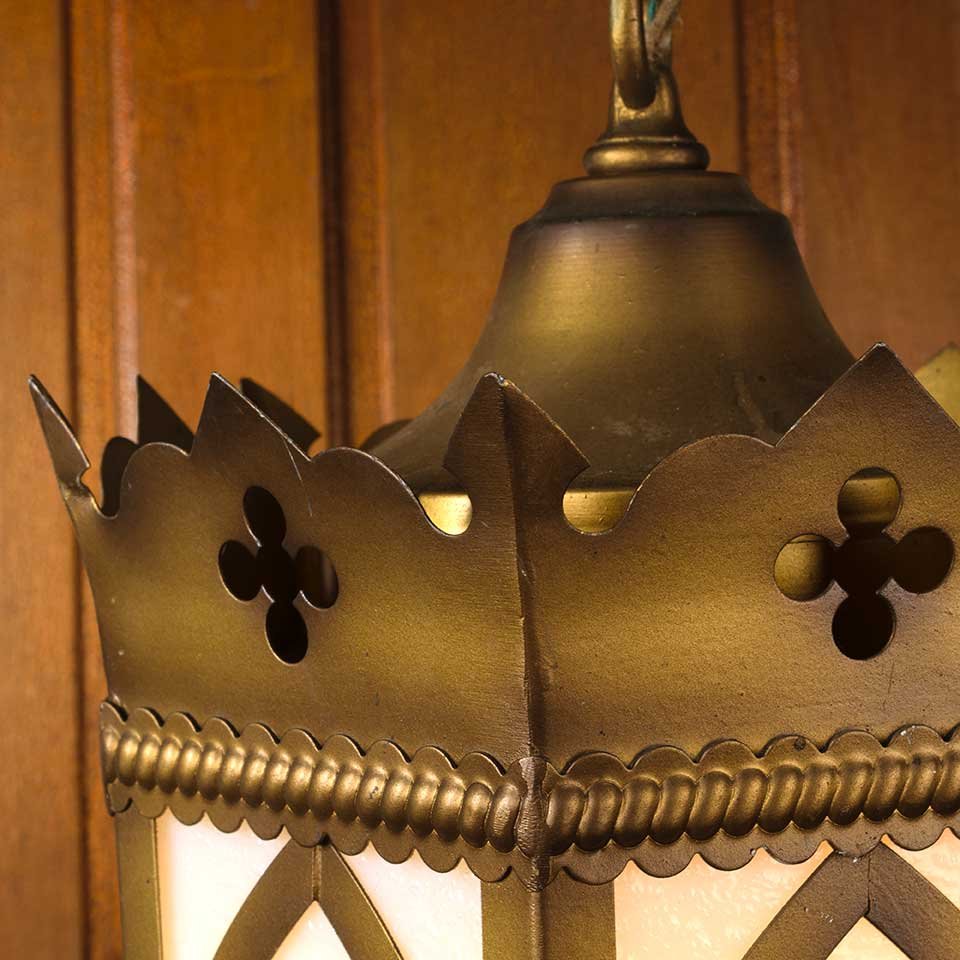 10x26 Antique Gothic Pendant Light Fixture image 4