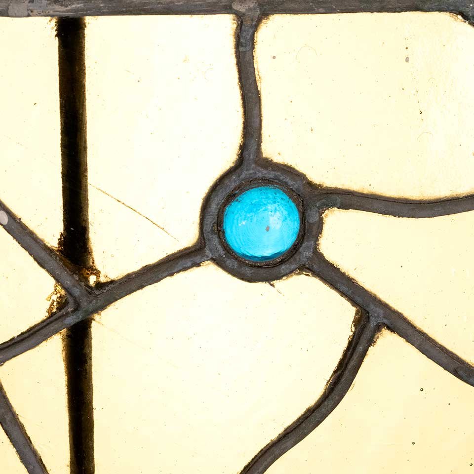 33x20 Antique Stained Glass Window Sash image 7