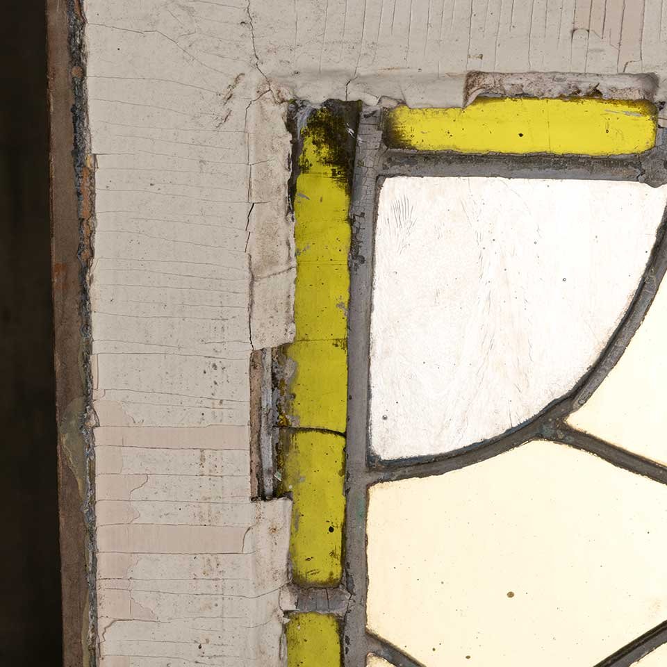 33x20 Antique Stained Glass Window Sash image 8