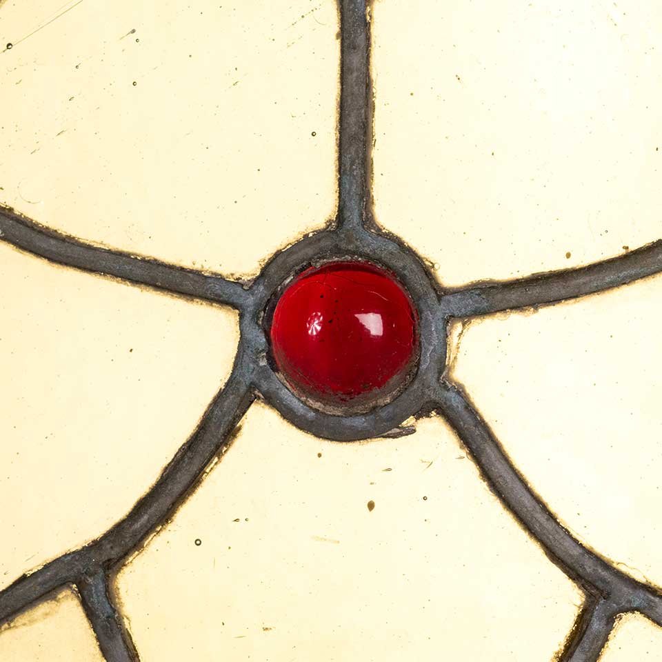 33x20 Antique Stained Glass Window Sash image 8