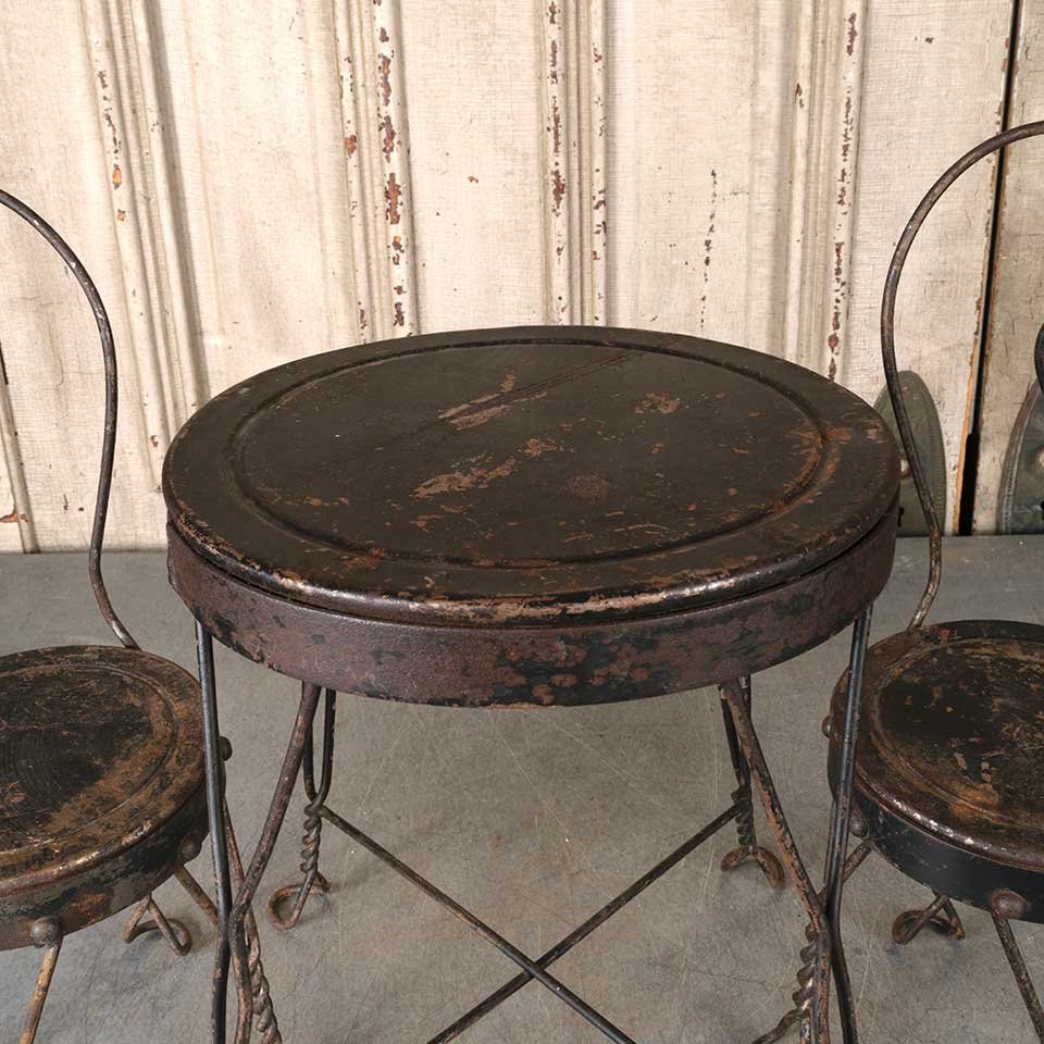 Doll Size Ice Cream Parlor Table & Chairs Set image 2