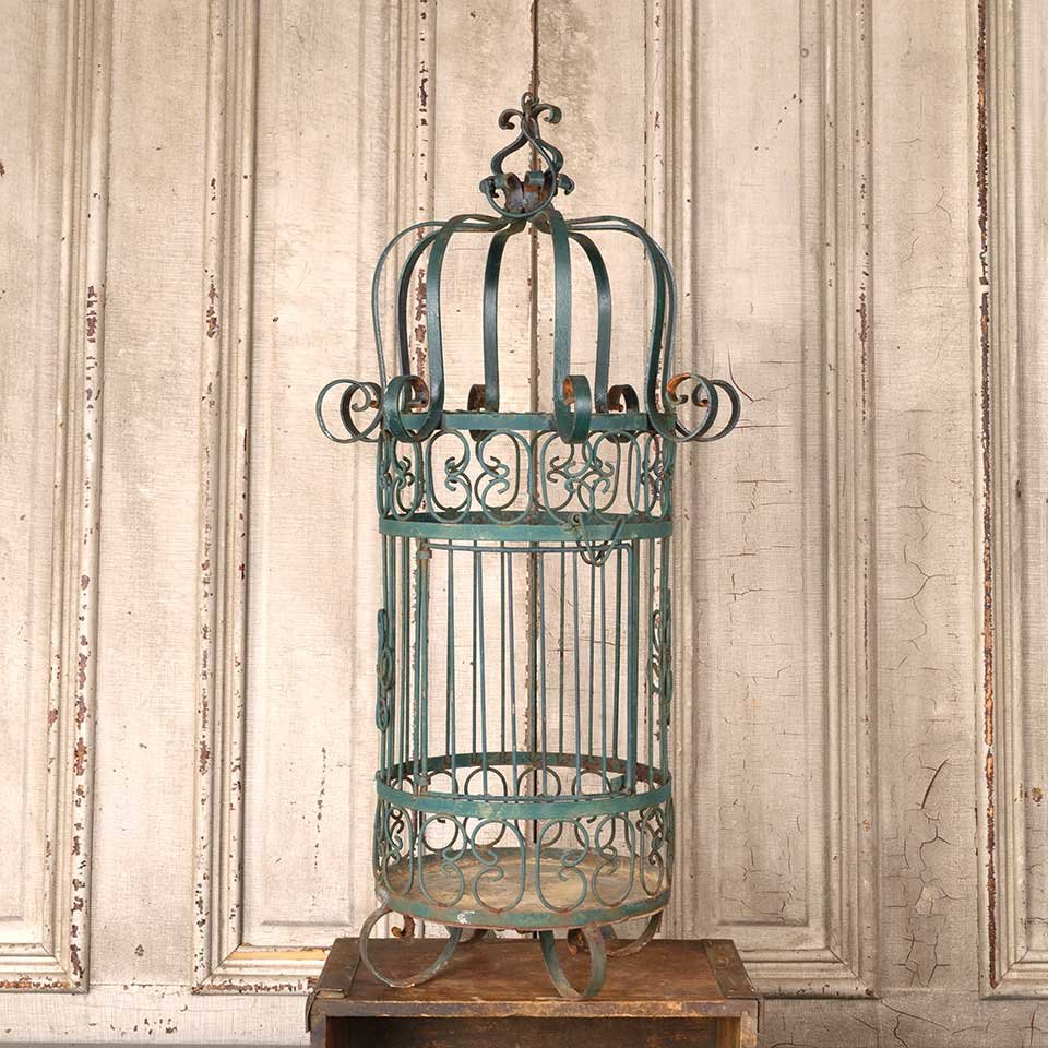 15x29 Vintage Metal Birdcage image 1