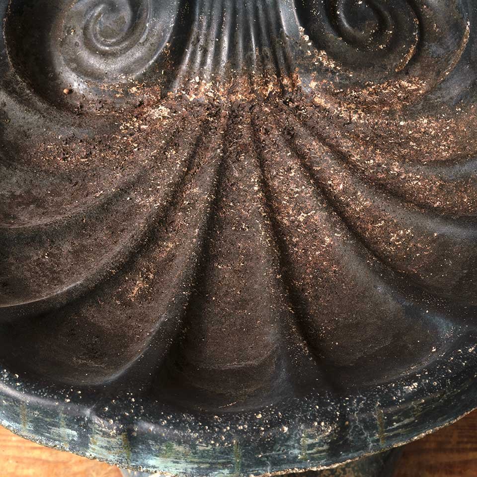 19x19 Vintage Cast Concrete Garden Birdbath image 6