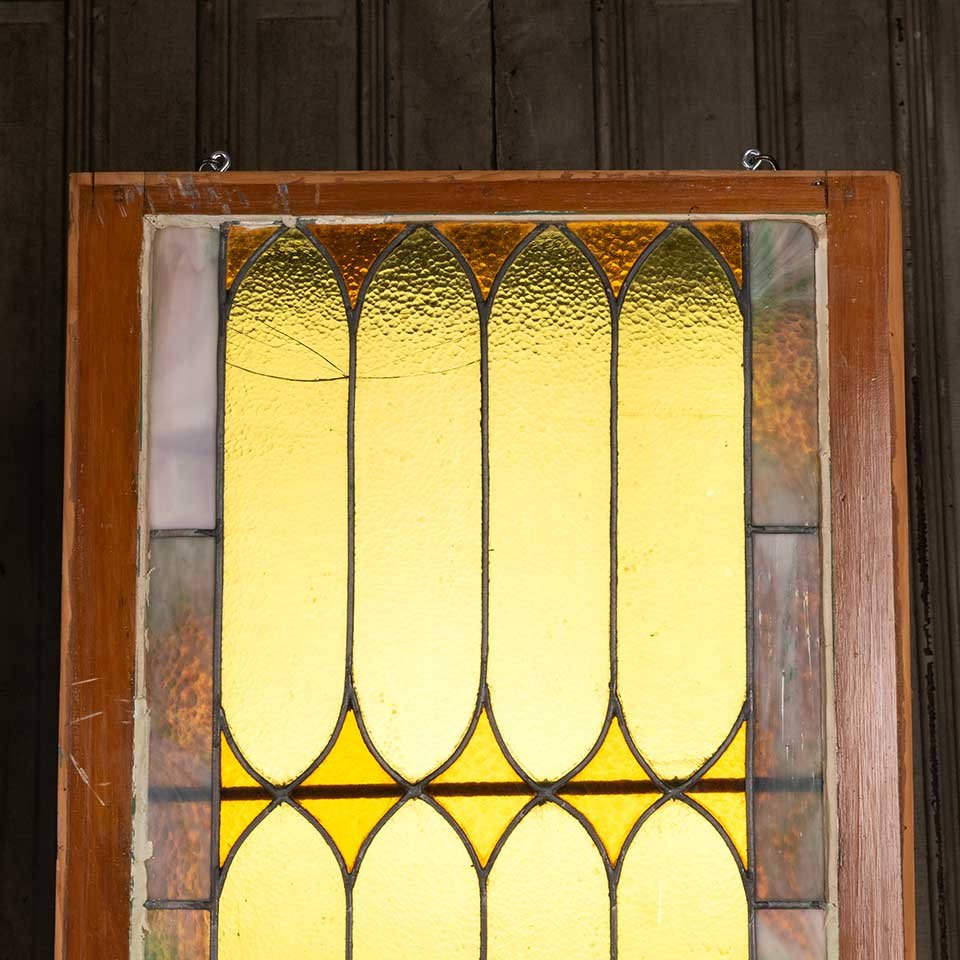 23x43 Antique Stained Glass Window Sash image 6