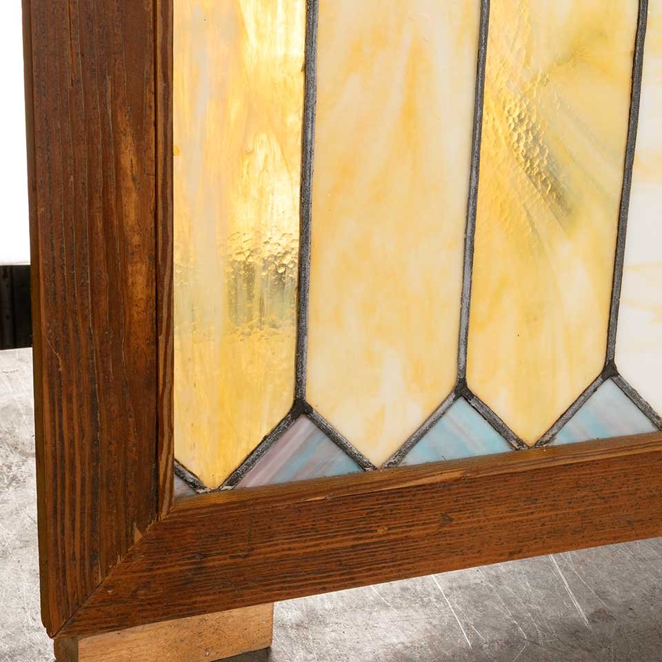 25x35 Framed Antique Stained Glass Window image 3