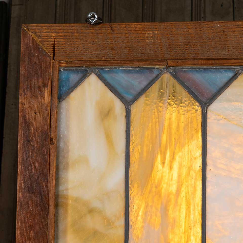 25x35 Framed Antique Stained Glass Window image 6