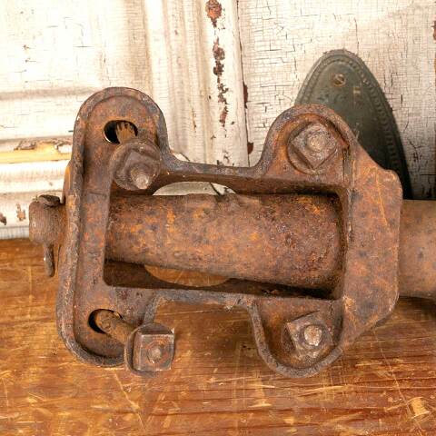 #10917 Antique Cast Iron Factory Cart Caster Wheel image 6
