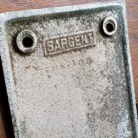 #14366 Antique Sargent Push Plate image 3
