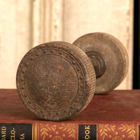 #15842 Antique Hemacite Doorknobs Door Hardware image 2