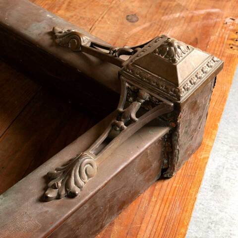 #16626 Antique Copper Wrapped Fireplace Fender image 6