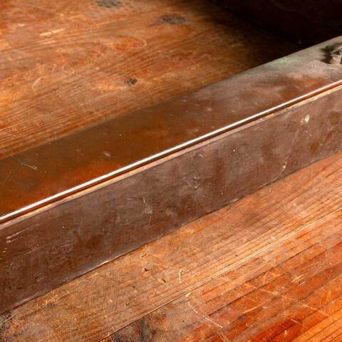 #16626 Antique Copper Wrapped Fireplace Fender image 7