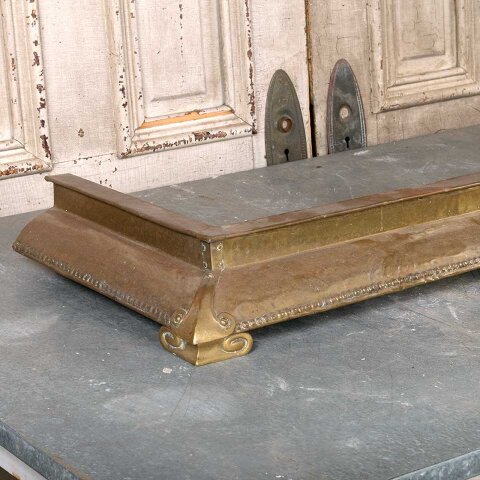 #18470 55x15 Antique Arts & Crafts Fireplace Fender image 3
