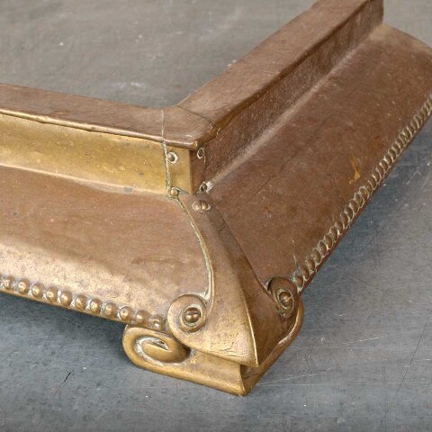 #18470 55x15 Antique Arts & Crafts Fireplace Fender image 5