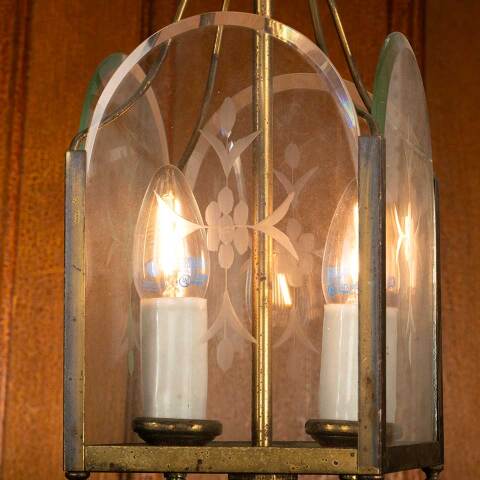 #18550 Salvaged Vintage 2 Bulb Ceiling Light Fixture image 3