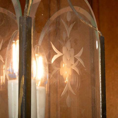 #18550 Salvaged Vintage 2 Bulb Ceiling Light Fixture image 6