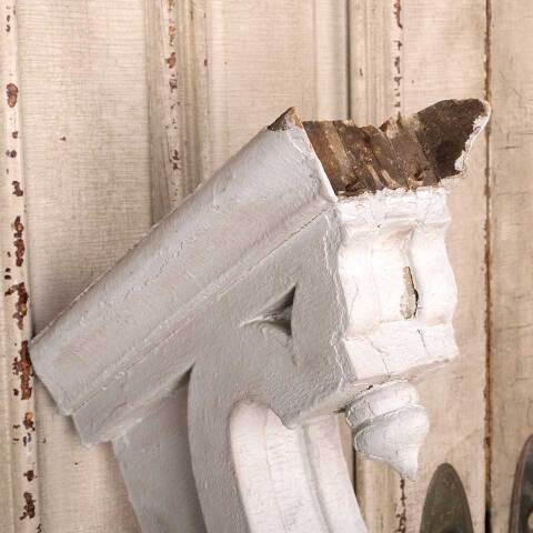 #20299 15x15 Salvaged Antique Wood Corbel Bracket image 3