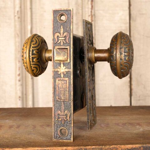 #23607 Antique Mallory Wheeler Door Hardware Set image 2