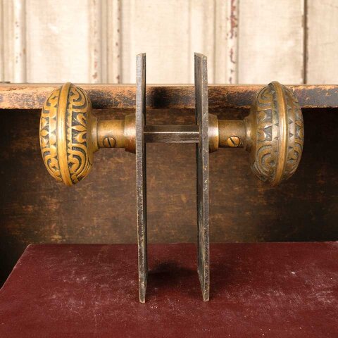 #23607 Antique Mallory Wheeler Door Hardware Set image 5