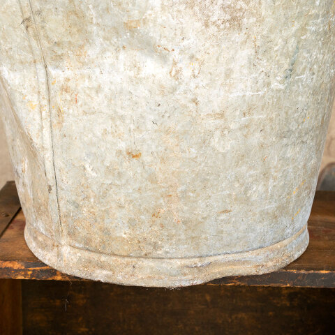 #24255 Old Galvanized Metal Pail with Handle image 2