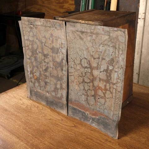 #26562 Salvaged Antique Pressed Tin Roofing Tile image 5