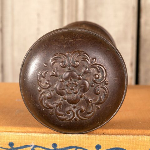 #26732 Antique Lockwood Steel Doorknob Pair image 3