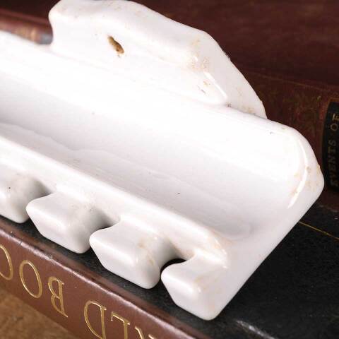 #26951 Antique Porcelain Toothbrush Holder image 2