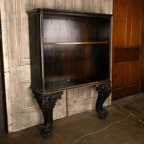 #27308 Antique Bookcase with Carved Piano Legs image 2